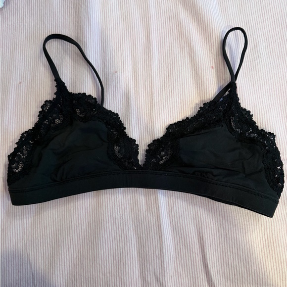 Skims Black Lace Bralette - Picture 1 of 3